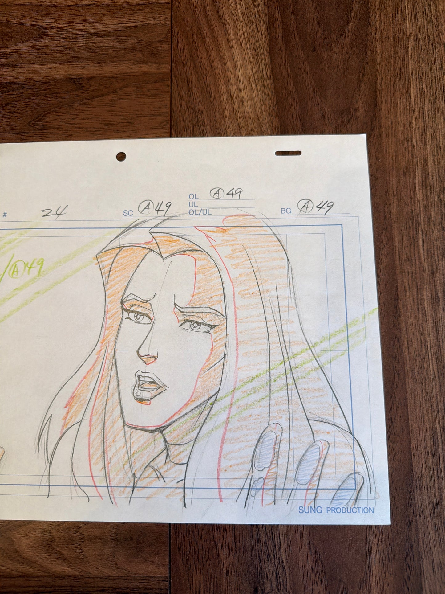 Wolverine and the X-Men Original Production Art - Jean Grey Phoenix Finale Layout COA Not Included