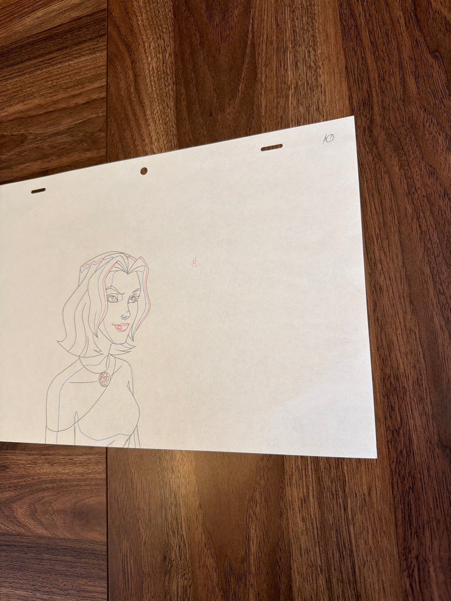 Wolverine and the X-Men Original Production Art - Kitty Pryde Profile Sketch Ep 1 COA not included