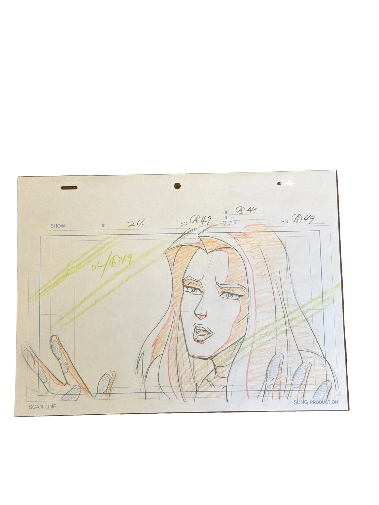 Wolverine and the X-Men Original Production Art - Jean Grey Phoenix Finale Layout COA Not Included