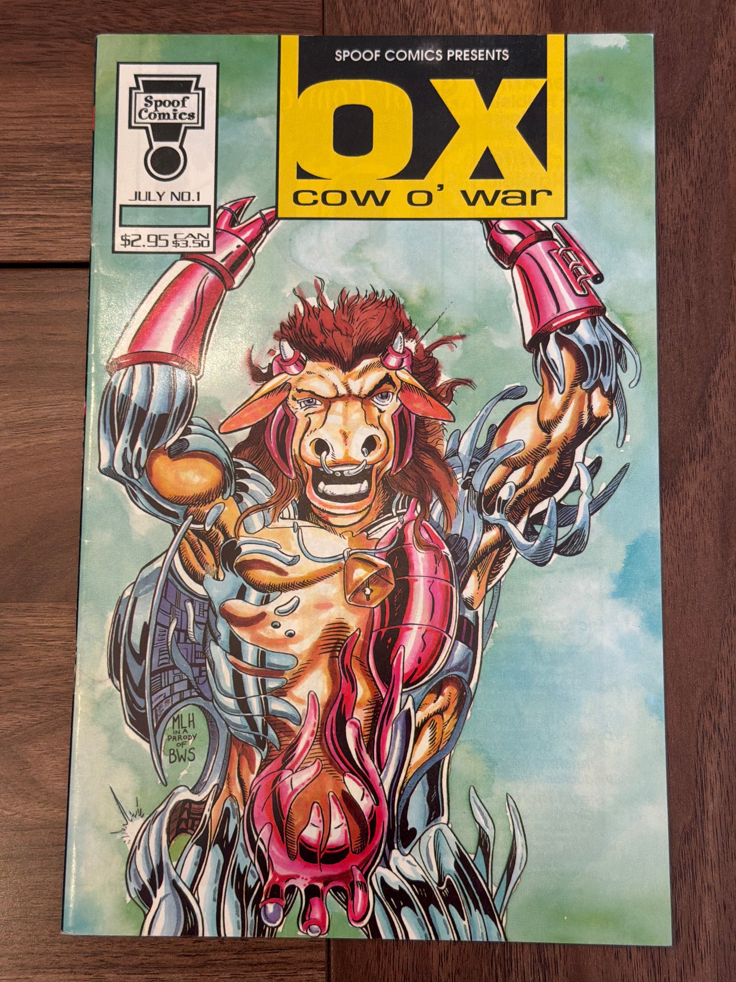 Spoof Comics: Ox-Cow of War #1 (Fine) & Spoon vs. Batbabe #1 (NM) – Lot of 2*