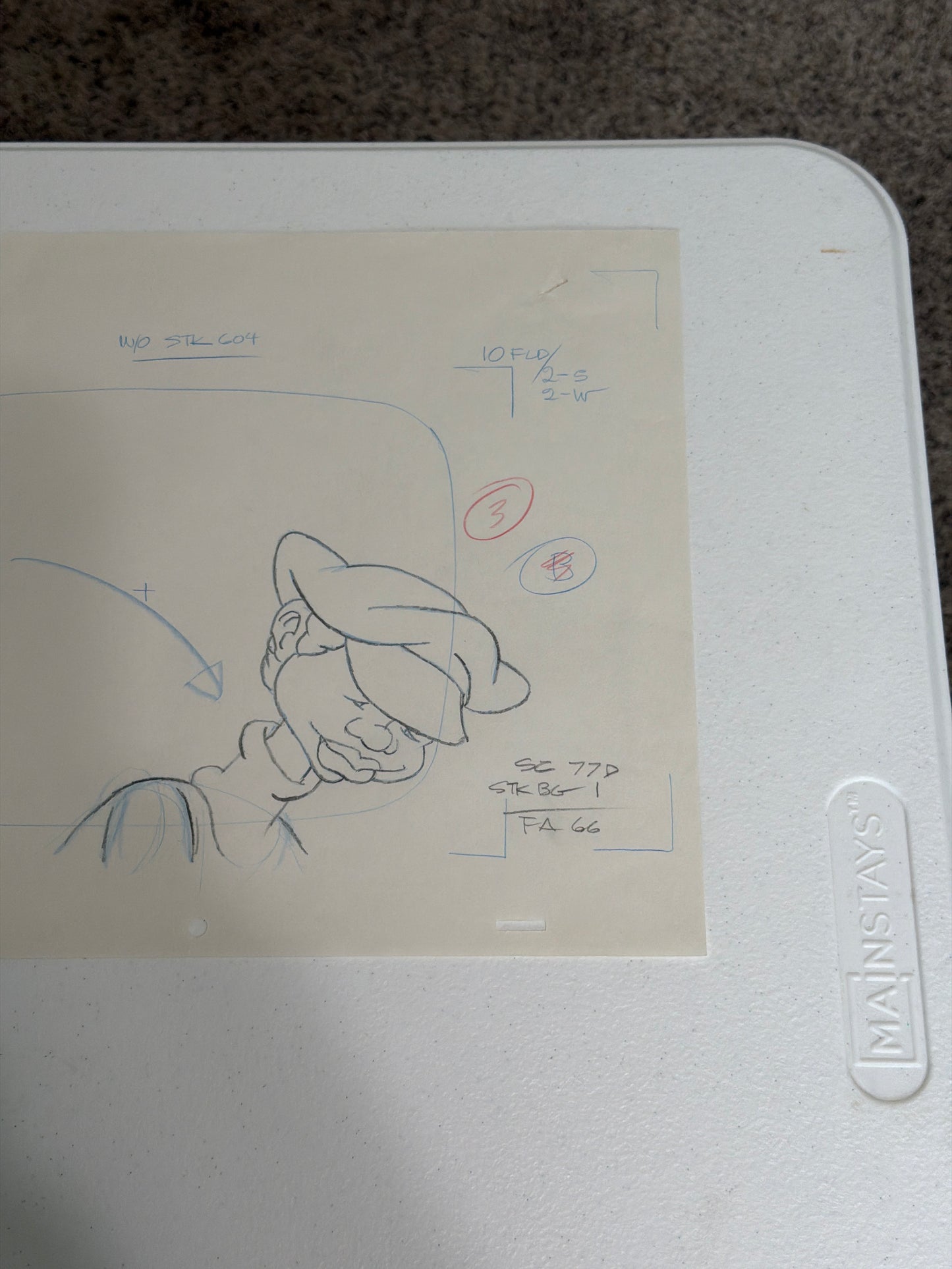 Rudy Screen Layout Fat Albert – Original Production Animation Sketch No COA