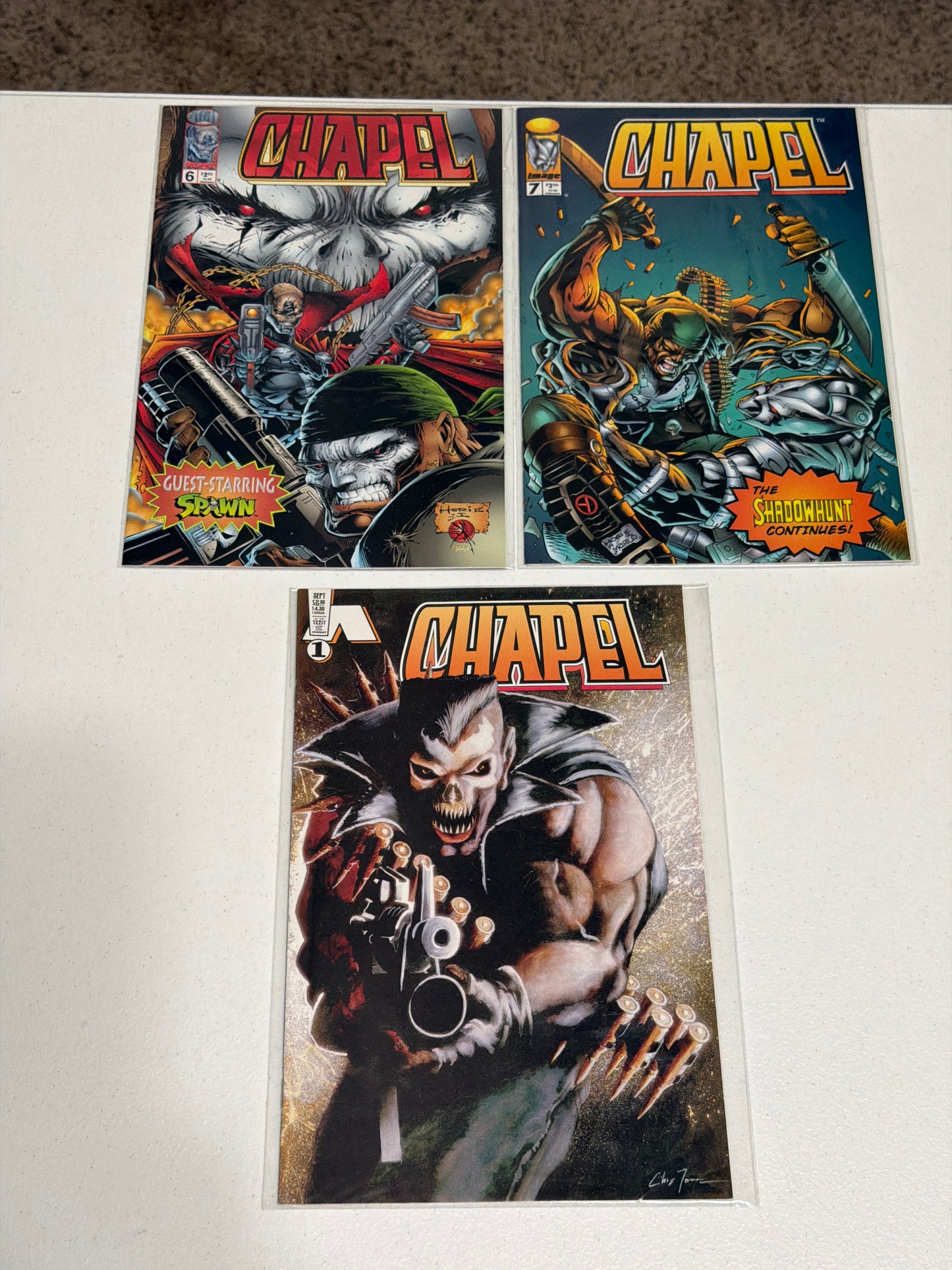 Chapel Vol. 1 #1-7 (2 Covers for #2) + Vol. 2 #1 (1995-1996) Image Comics | Lot of 9 | Near Mint Condition *