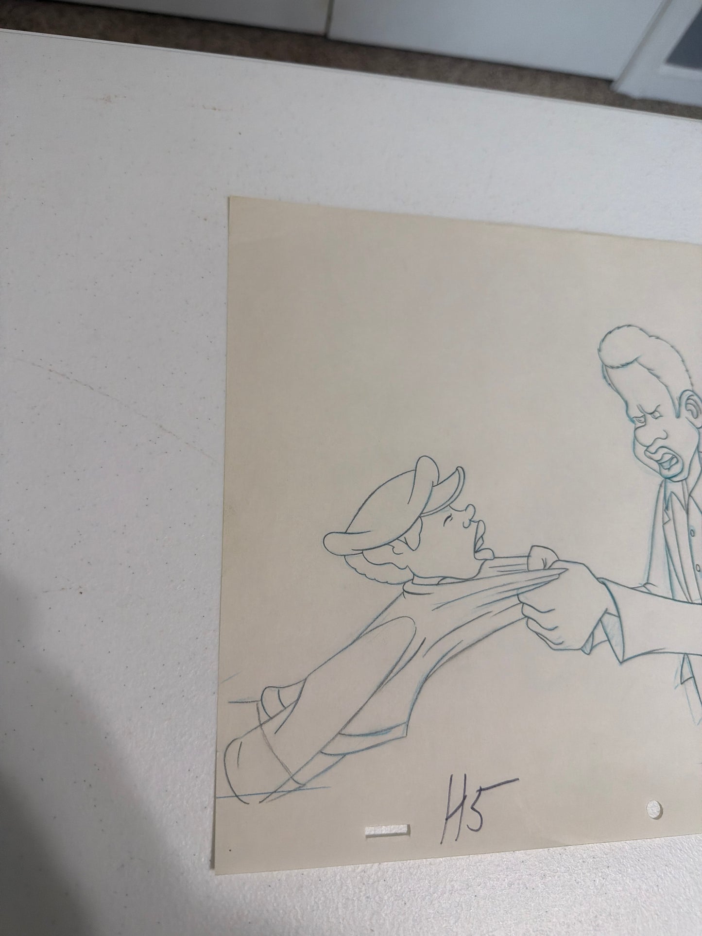 Bill and Rudy Fat Albert – Original Production Animation Sketch No COA