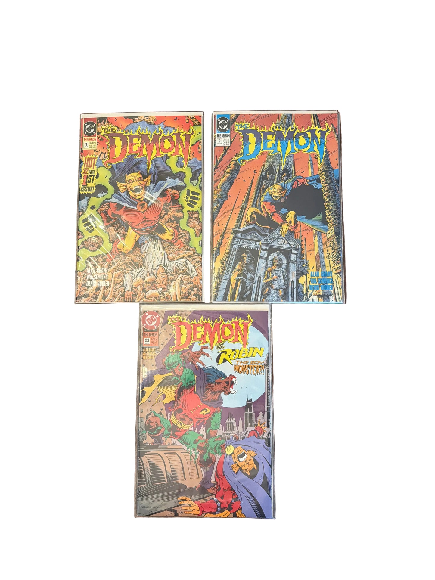 DC Comics The Demon #1, #2 & #23 (1990) – Lot of 3 – Very Fine*
