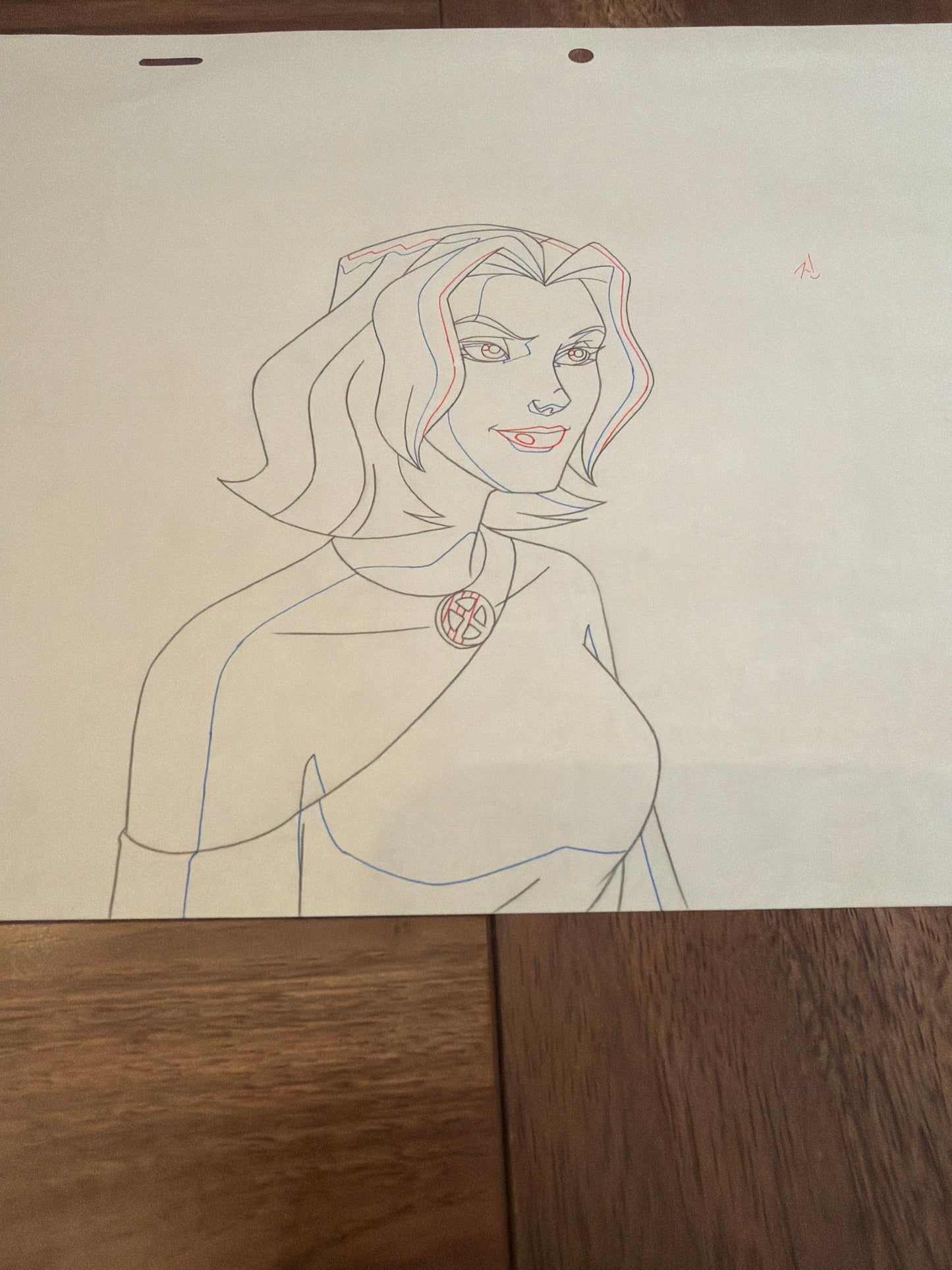 Wolverine and the X-Men Original Production Art - Kitty Pryde Profile Sketch Ep 1 COA not included