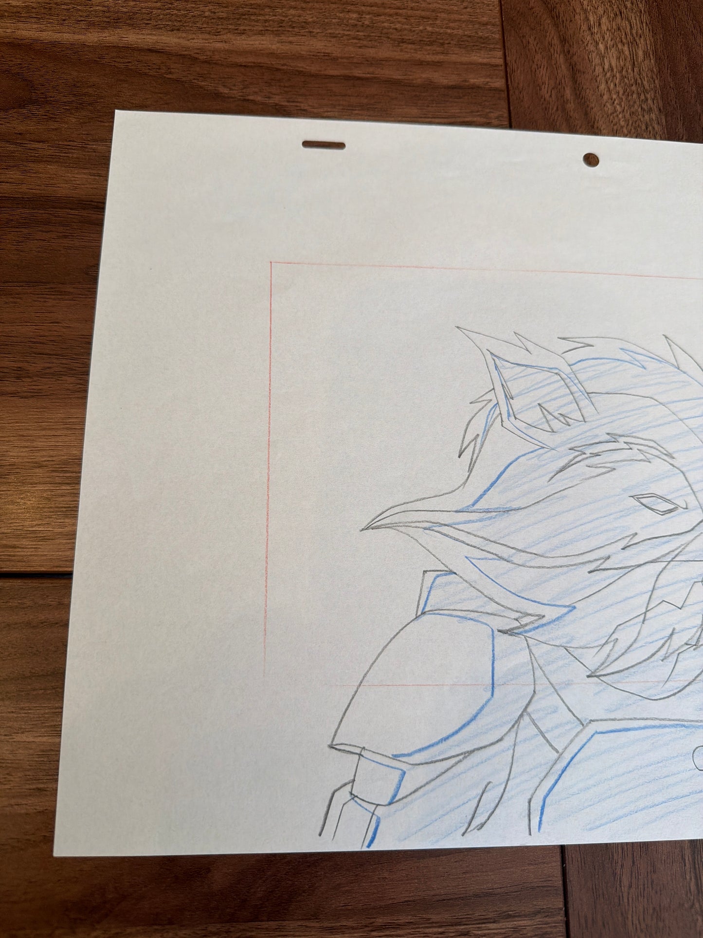 Marvel's Ultimate Spider-Man Animated Series Original Production Drawing – Rocket Raccoon Close-Up Profile COA Not Included