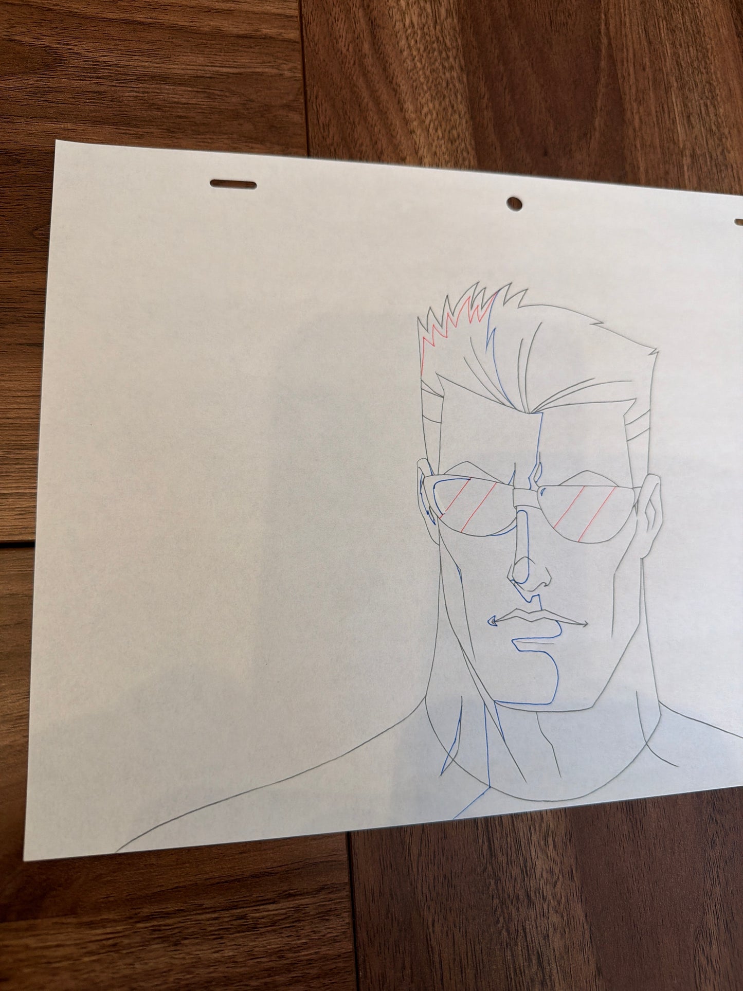 Wolverine and the X-Men Original Production Art - Cyclops Headshot Ep 1 Premiere COA Not Included