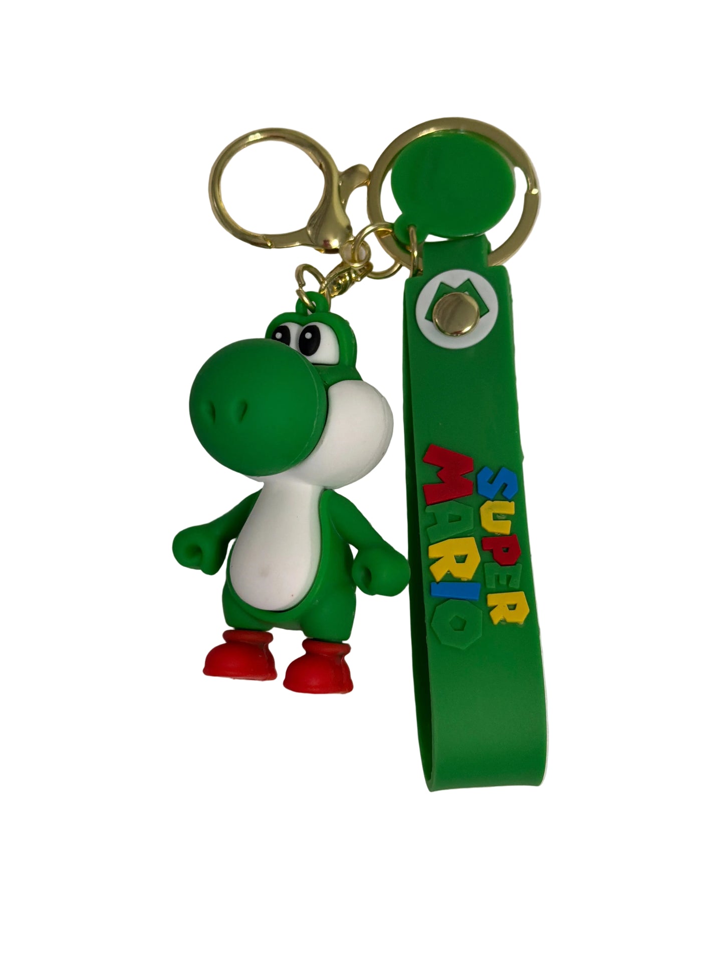 Green Yoshi super Mario Brothers ￼TV Themed PVC Keychain