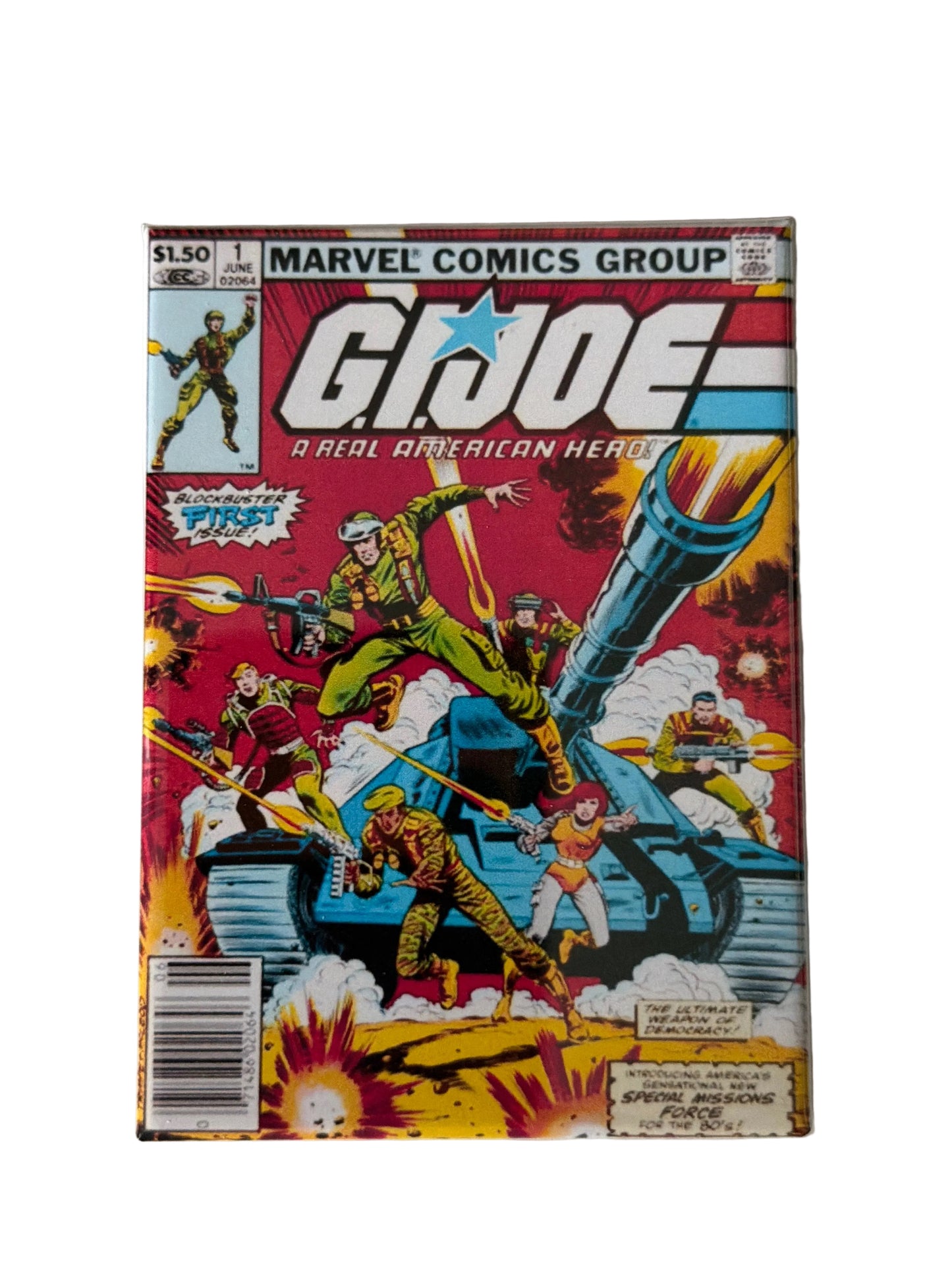 G.I. Joe: A Real American Hero #1 Comic Cover Magnet (3.5 x 2.5 inch)