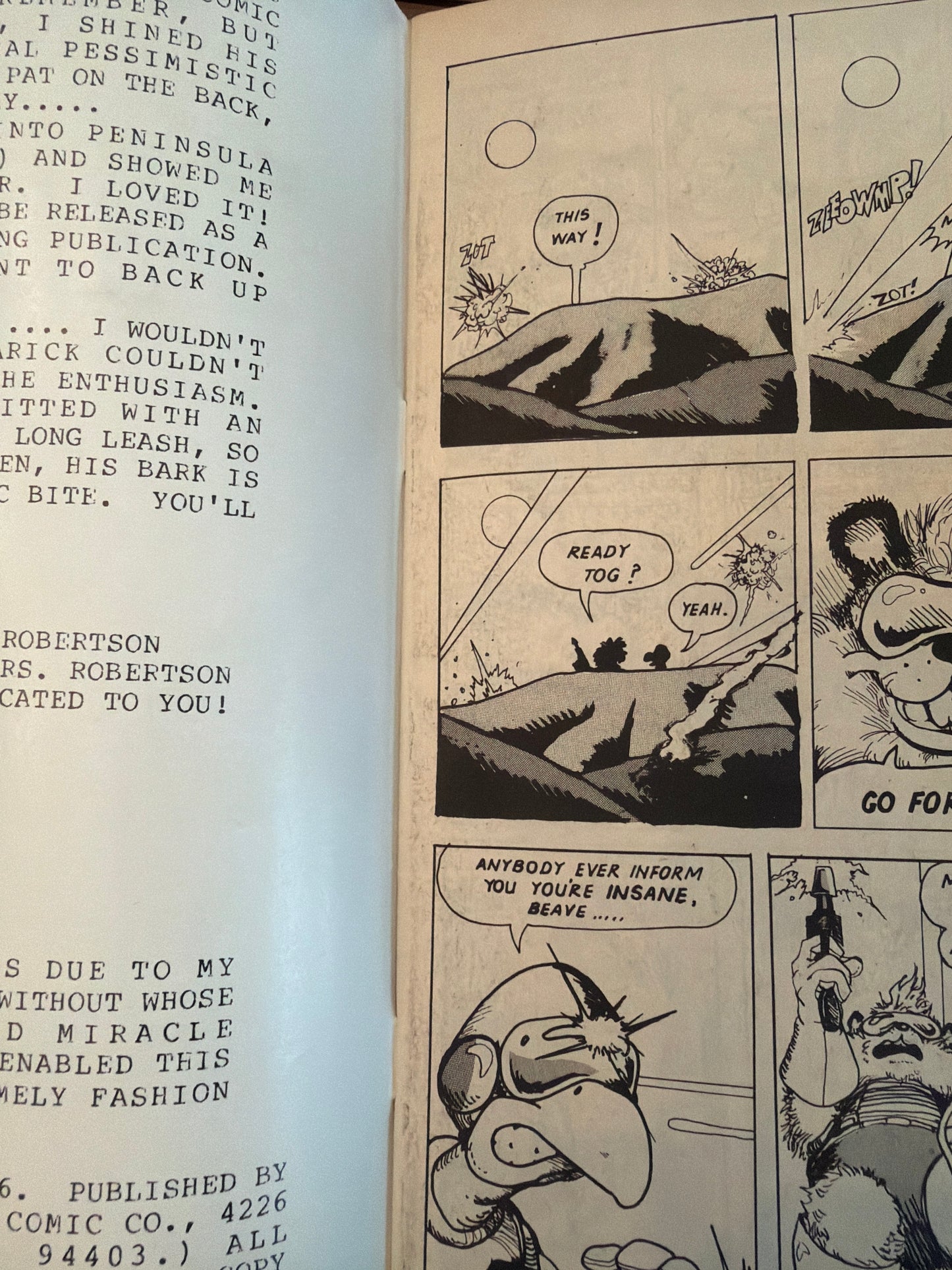 Space Beaver Book 1 Fine to Vf Condition Ten-Buck Comics*