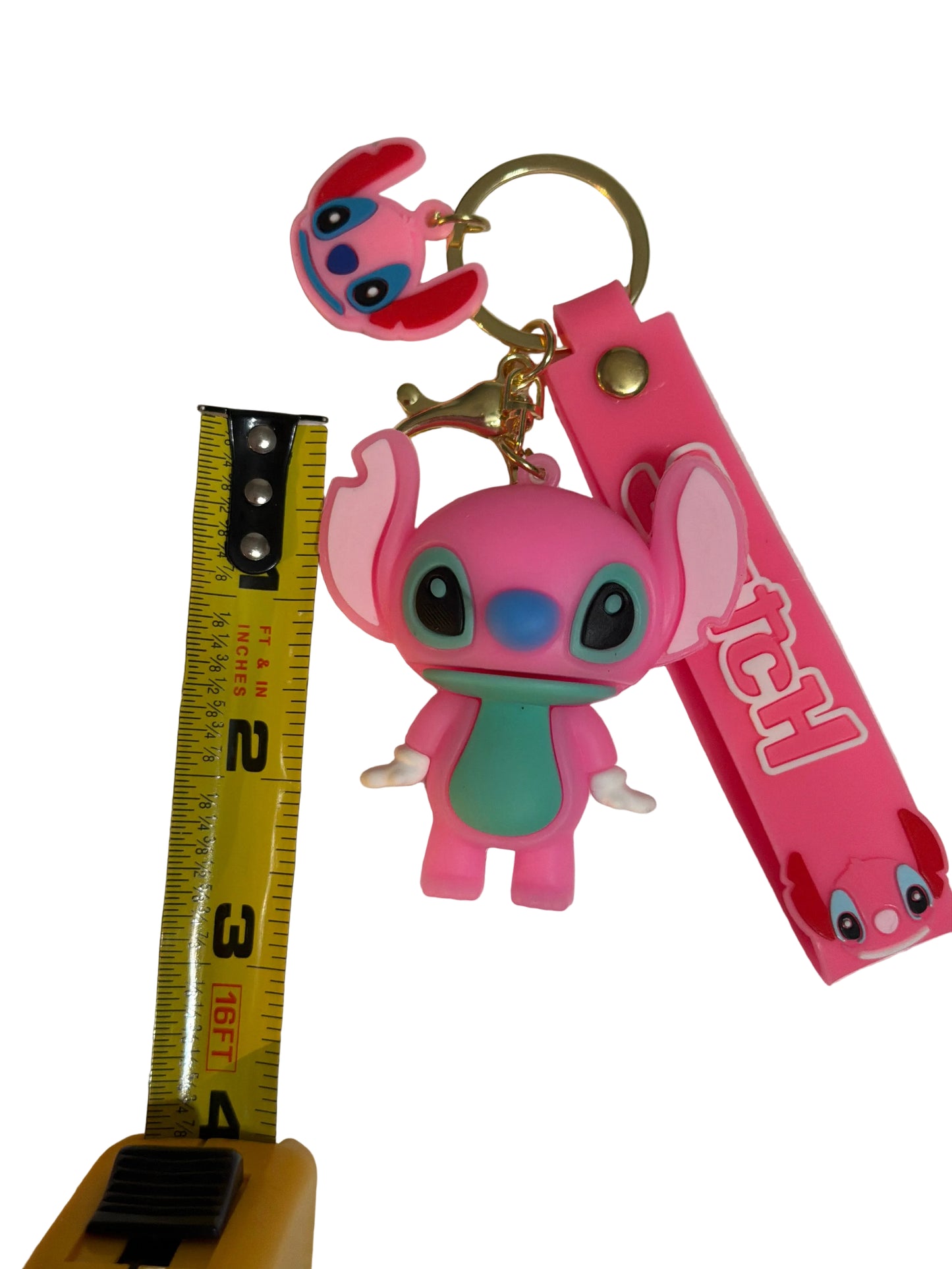 Angel , stitch TV Themed PVC Keychain