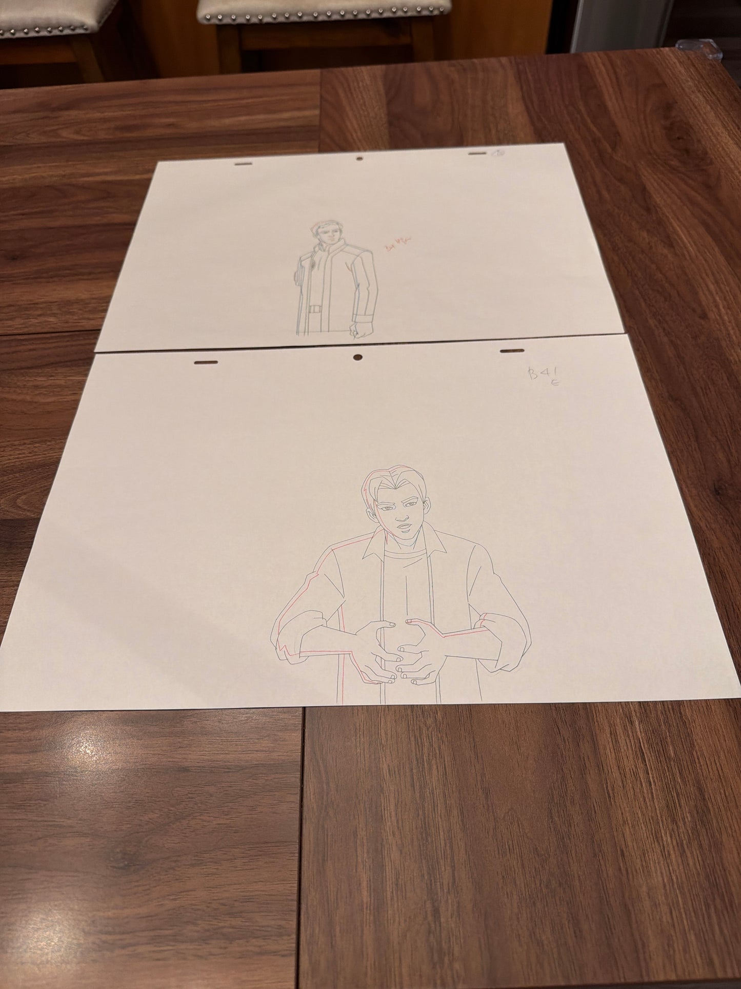 Ultimate Spider-Man Animated Series Original Production Art Lot - Peter Parker & Harry Osborn No COA