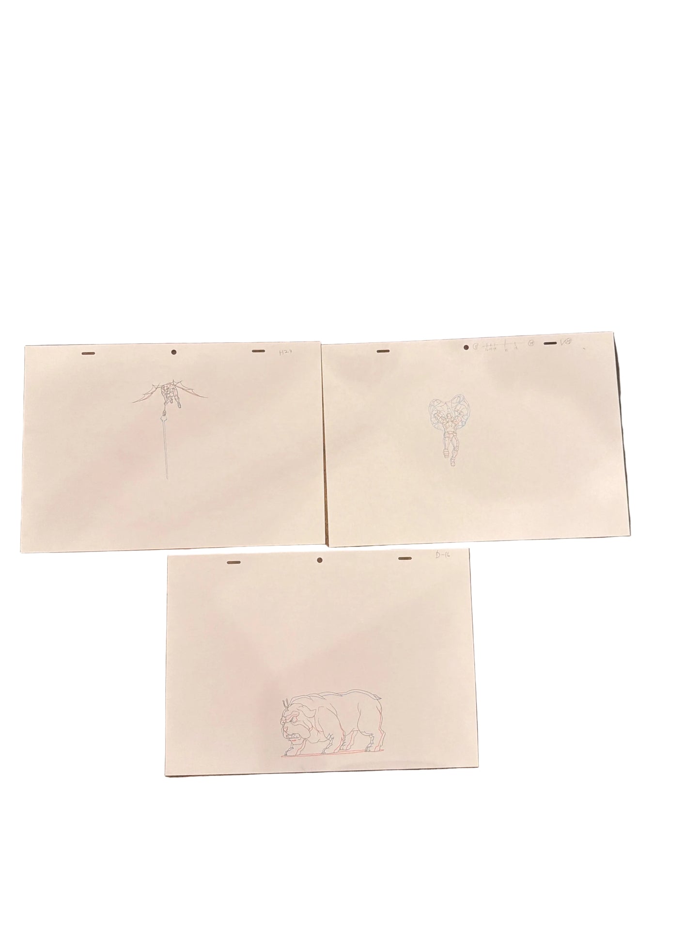 Ultimate Spider-Man Animated Series Original Production Art Lot - Agent Venom & Beetle and Lockjaw No COA Included.