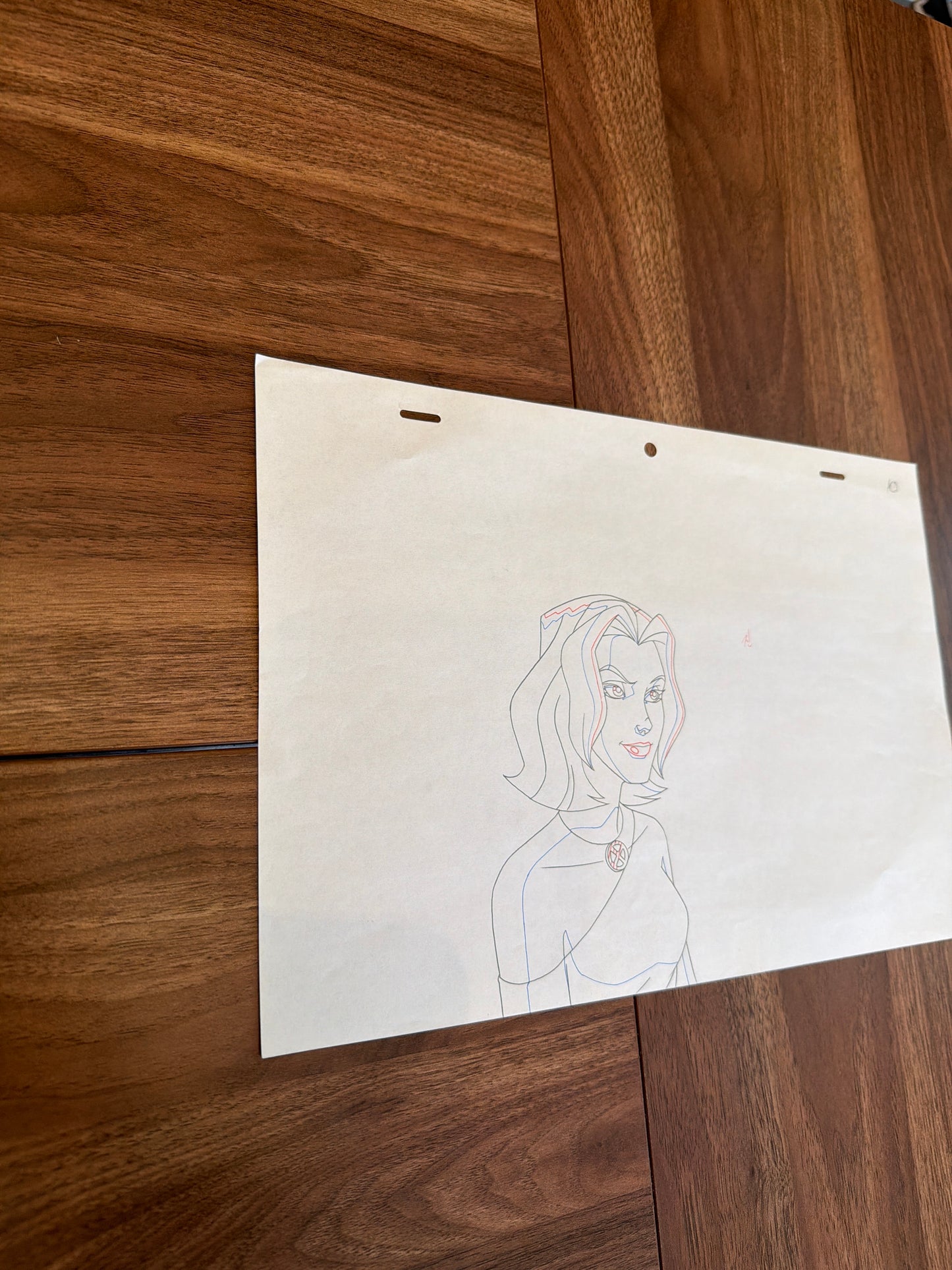 Wolverine and the X-Men Original Production Art - Kitty Pryde Profile Sketch Ep 1 COA not included