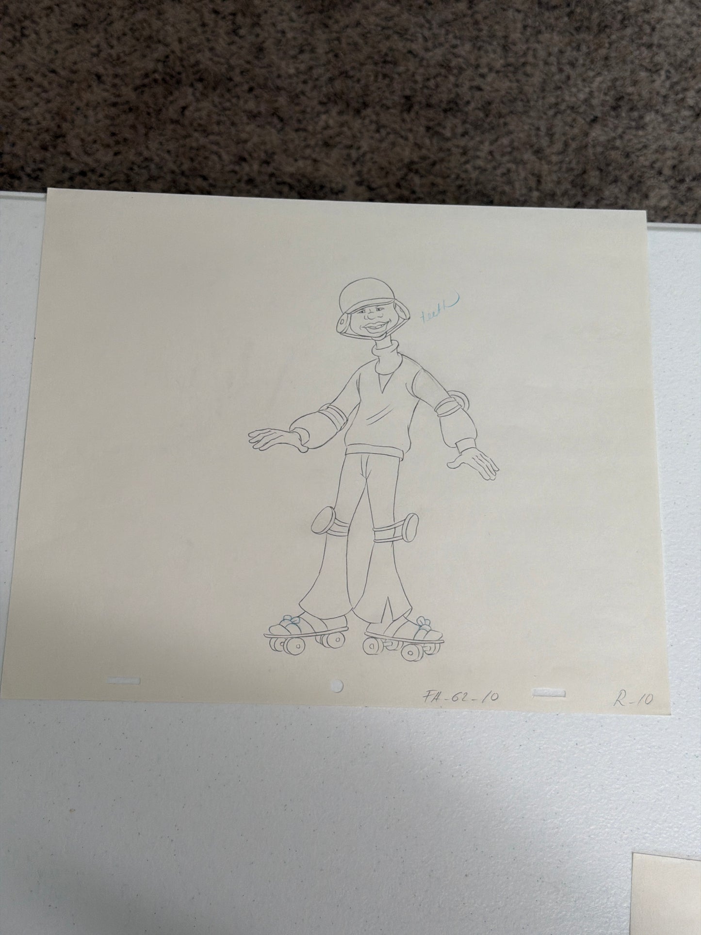 Fat Albert Lot of 5 – Original Production Animation Sketches With COA