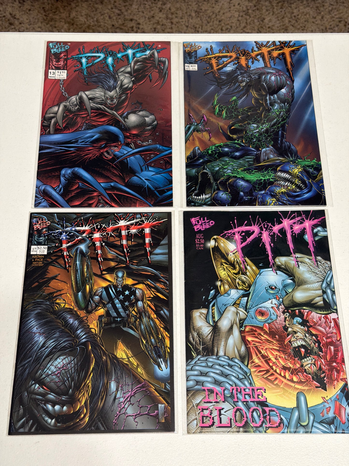 PITT #1-13, #15, #17 + In the Blood One-Shot (1993-2000) Image Comics | Lot of 16 | Near Mint Condition *