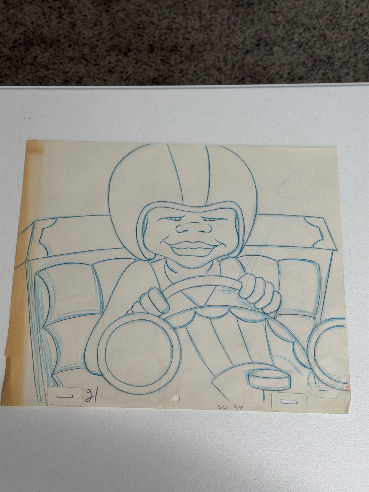 Fat Albert Lot of 6 – Original Production Animation Sketches With COA