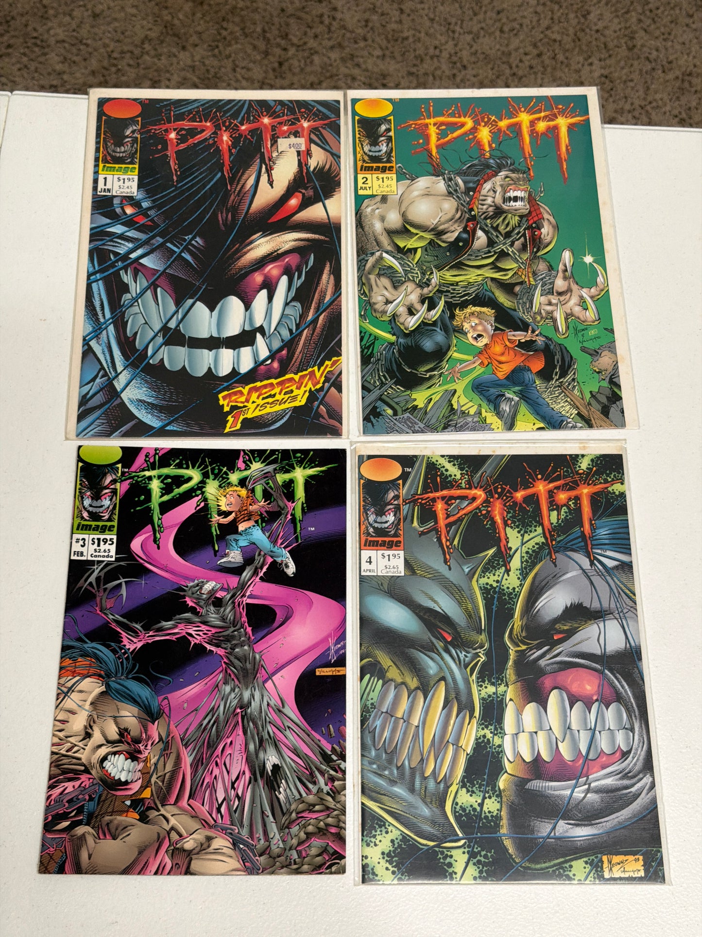 PITT #1-13, #15, #17 + In the Blood One-Shot (1993-2000) Image Comics | Lot of 16 | Near Mint Condition *