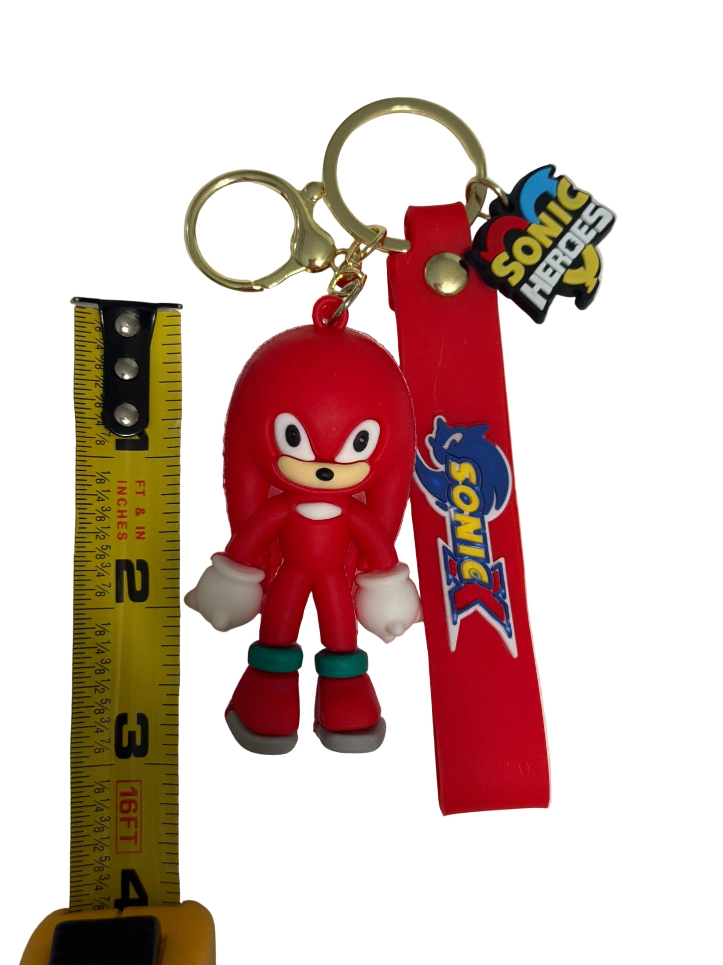 Knuckles, Sonic The Hedgehog TV Themed PVC Keychain