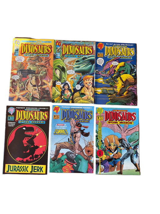 Dinosaurs For Hire Malibu Comics 1-9 ( missing 2,5,8) Nm Condition Lot of 6 *