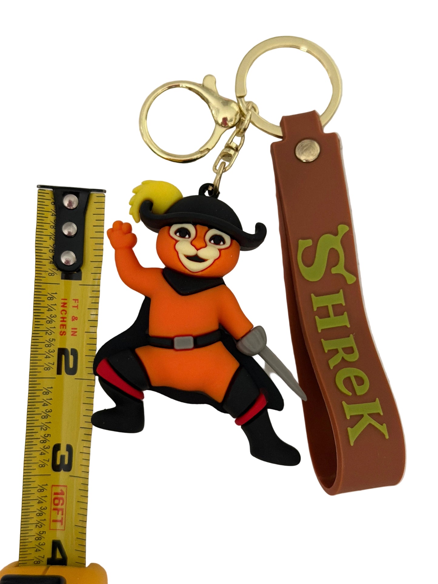 Puss ,Shrek TV Themed PVC Keychain