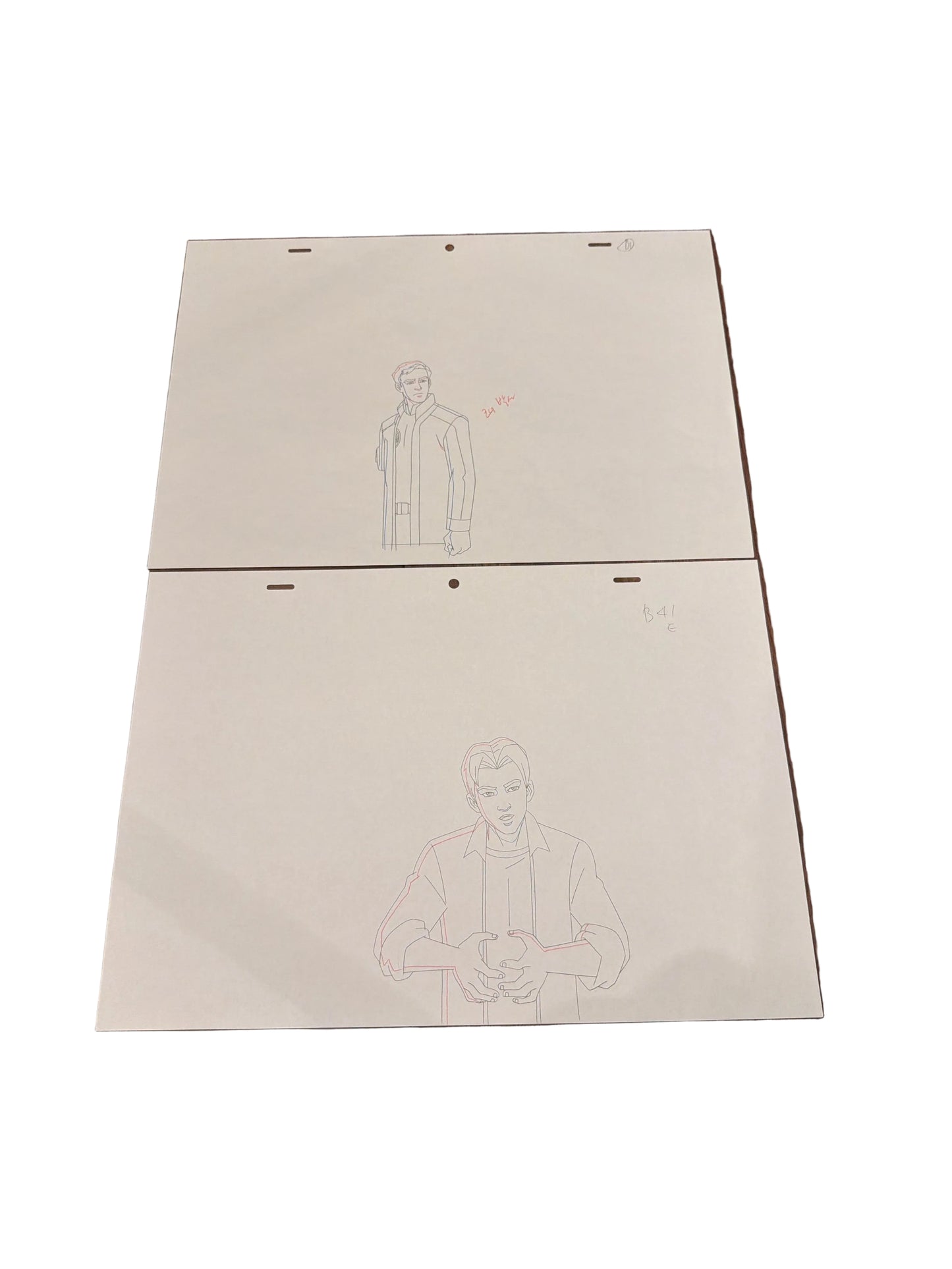 Ultimate Spider-Man Animated Series Original Production Art Lot - Peter Parker & Harry Osborn No COA