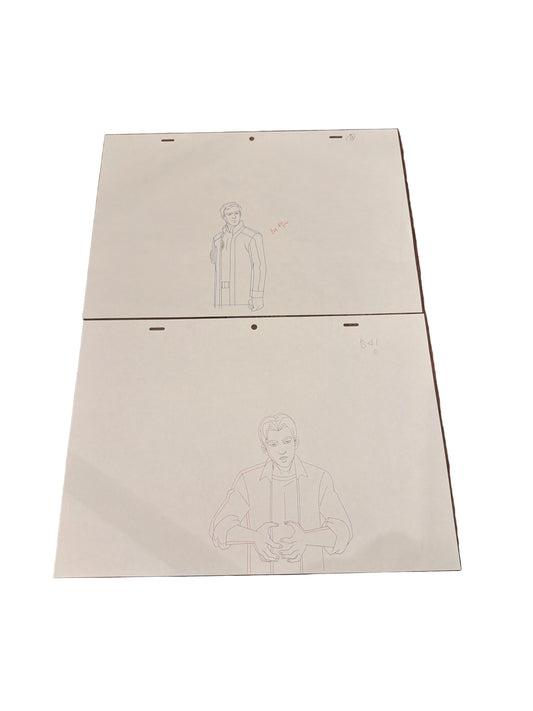 Ultimate Spider-Man Animated Series Original Production Art Lot - Peter Parker & Harry Osborn No COA