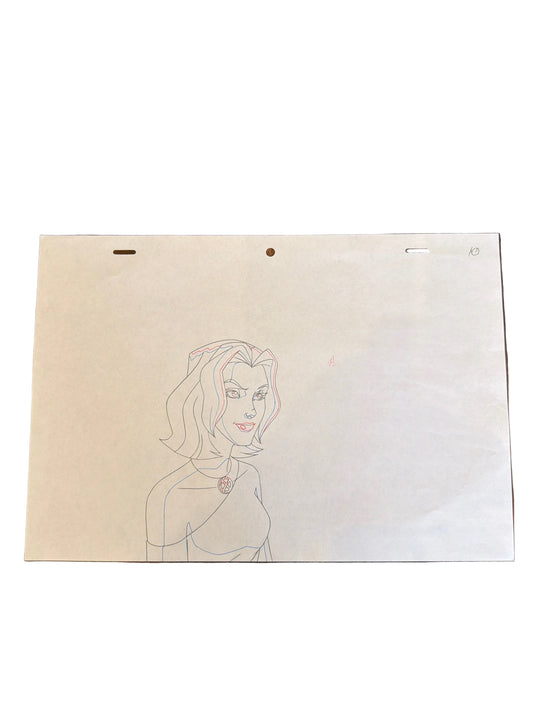 Wolverine and the X-Men Original Production Art - Kitty Pryde Profile Sketch Ep 1 COA not included