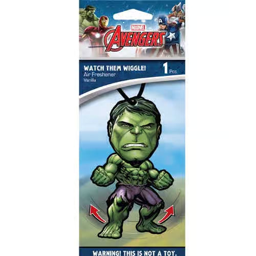 Incredible Hulk Wiggler Superhero Car Air Freshener Vanilla