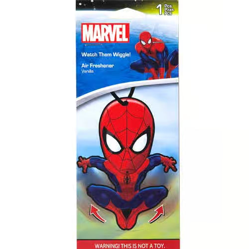Marvel Spider-Man Wiggler Superhero Car Air Fresheners Vanilla